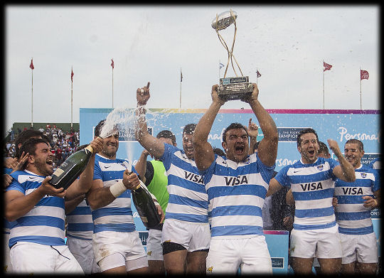 Pumas v Springboks Argentina celebrations TRC2016